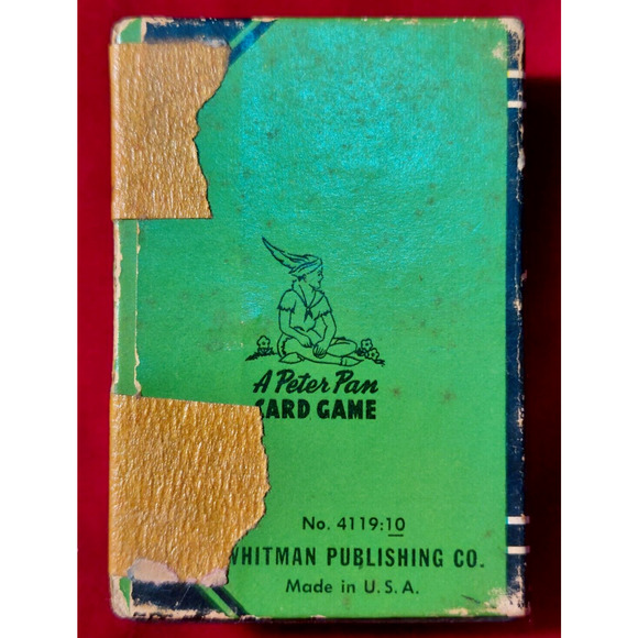 1950s Whitman Peter Pan CRAZY 8s Mini Card Game + Box Full Set No Instructions - Picture 11 of 13